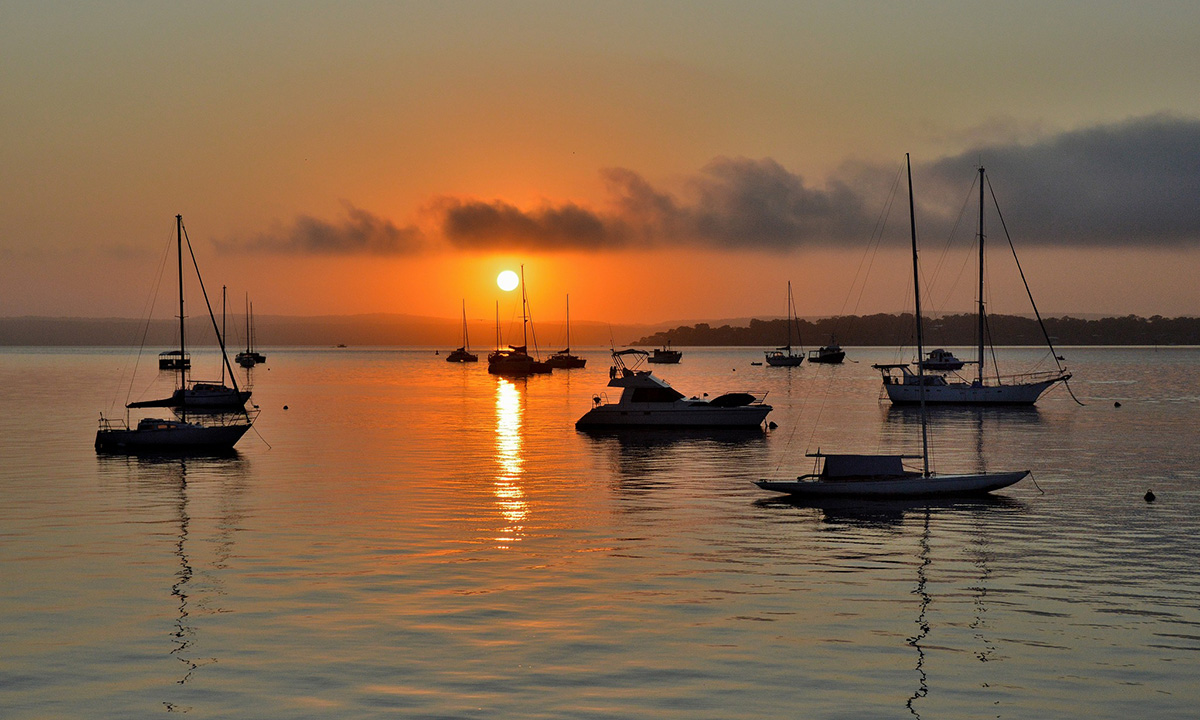 Sunset on Coochiemudlo Island Beach