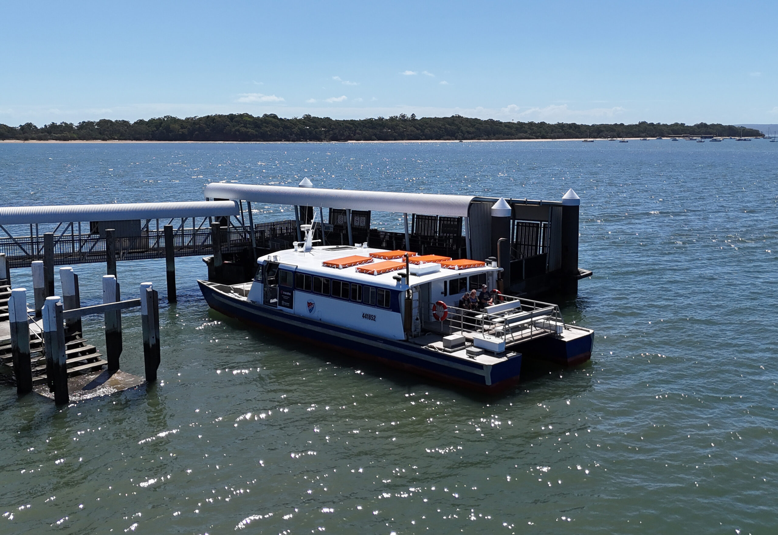 Amity Trader's Rocket II at Jetty awaiting passengers